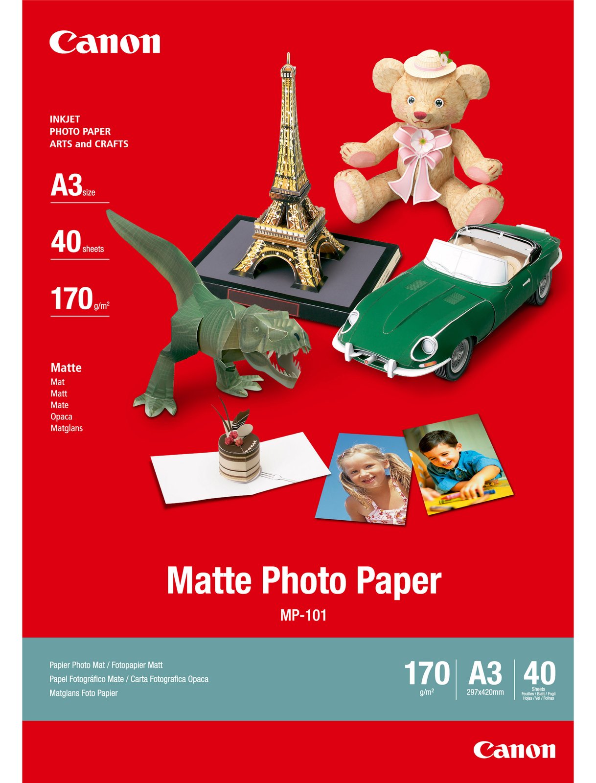 Canon MP-101 - A3 (297 x 420 mm) - 170 g/m² - 40 Blatt Fotopapier