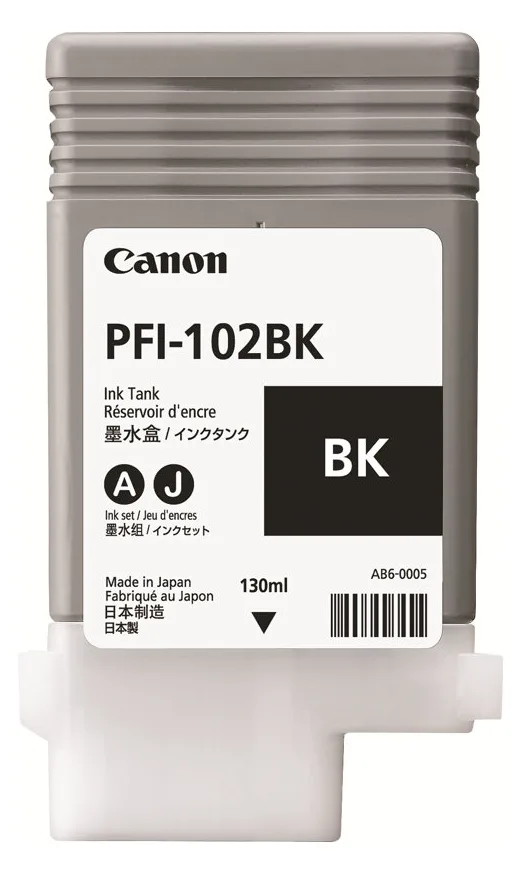 Canon PFI-102 BK - 130 ml - Schwarz - Original, Ansicht 3