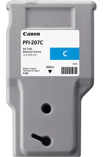 Canon PFI-207 C - 300 ml - Cyan - Original - Tintenbehälter, Ansicht 2