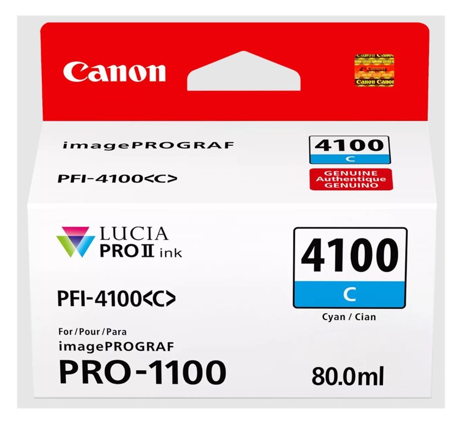 Canon PFI-4100 C - 80 ml - Cyan - original - Hängebox von LumaTech