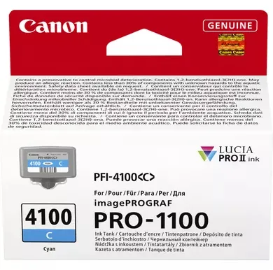 Canon PFI-4100 C - 80 ml - Cyan - original - Hängebox, Ansicht 2