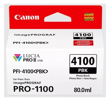 Canon PFI-4100 PBK - 80 ml - Photo schwarz - original von LumaTech