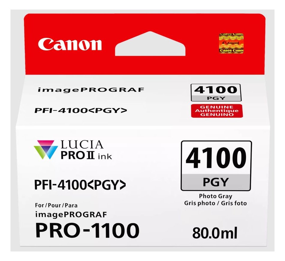 Canon PFI-4100 PGY - 80 ml - Photo Grau - original von LumaTech