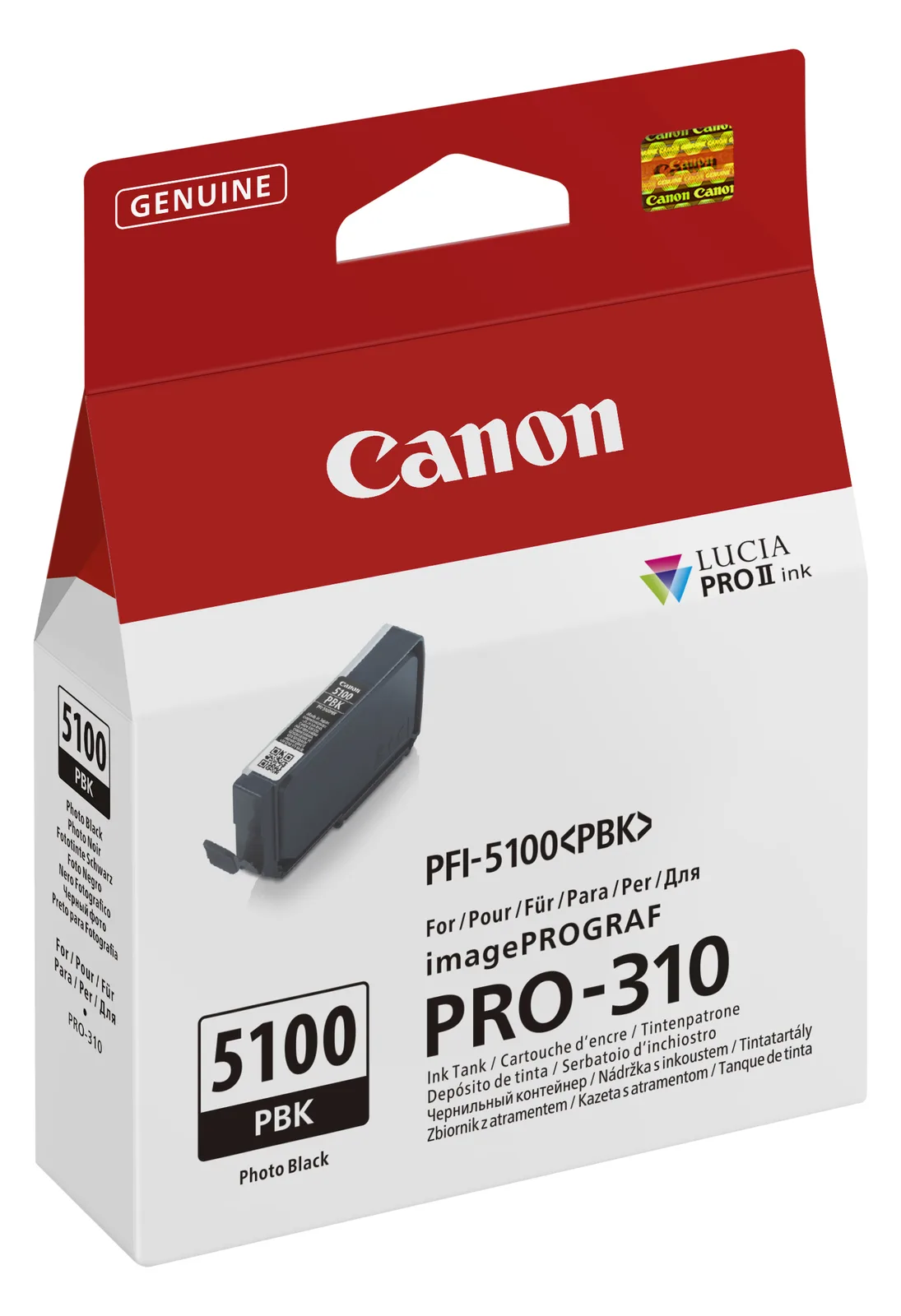 Canon PFI-5100 PBK - 14.4 ml - Photo schwarz, Ansicht 2