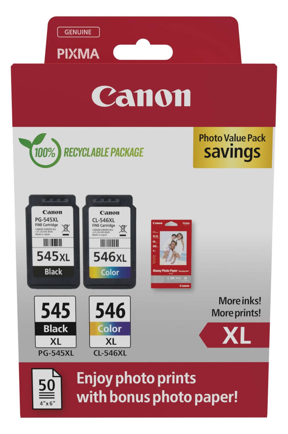 Canon PG-545XL/CL-546XL Ink Cartridge - CANON PG-545XL/CL-546XL Ink Cartridge - PHOTO