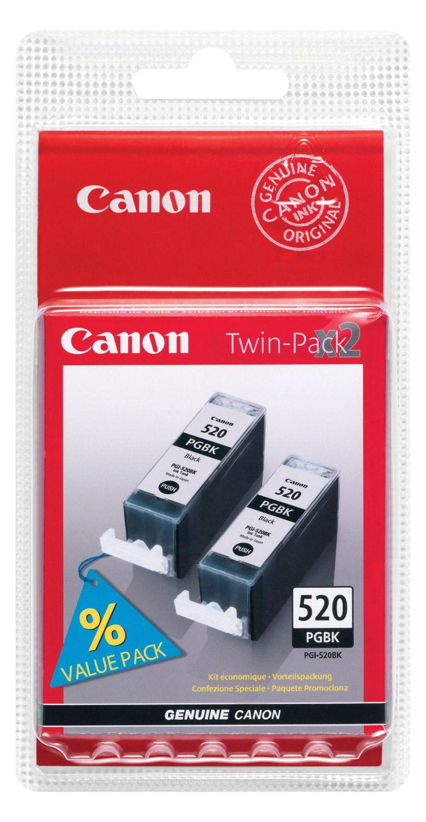 Canon PGI-520BK Ink Cartridge TwinPack - Tintenpatrone von LumaTech
