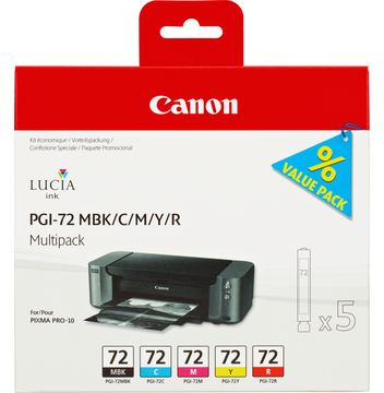 Canon PGI-72 MBK/C/M/Y/R Multipack - 5er-Pack von LumaTech