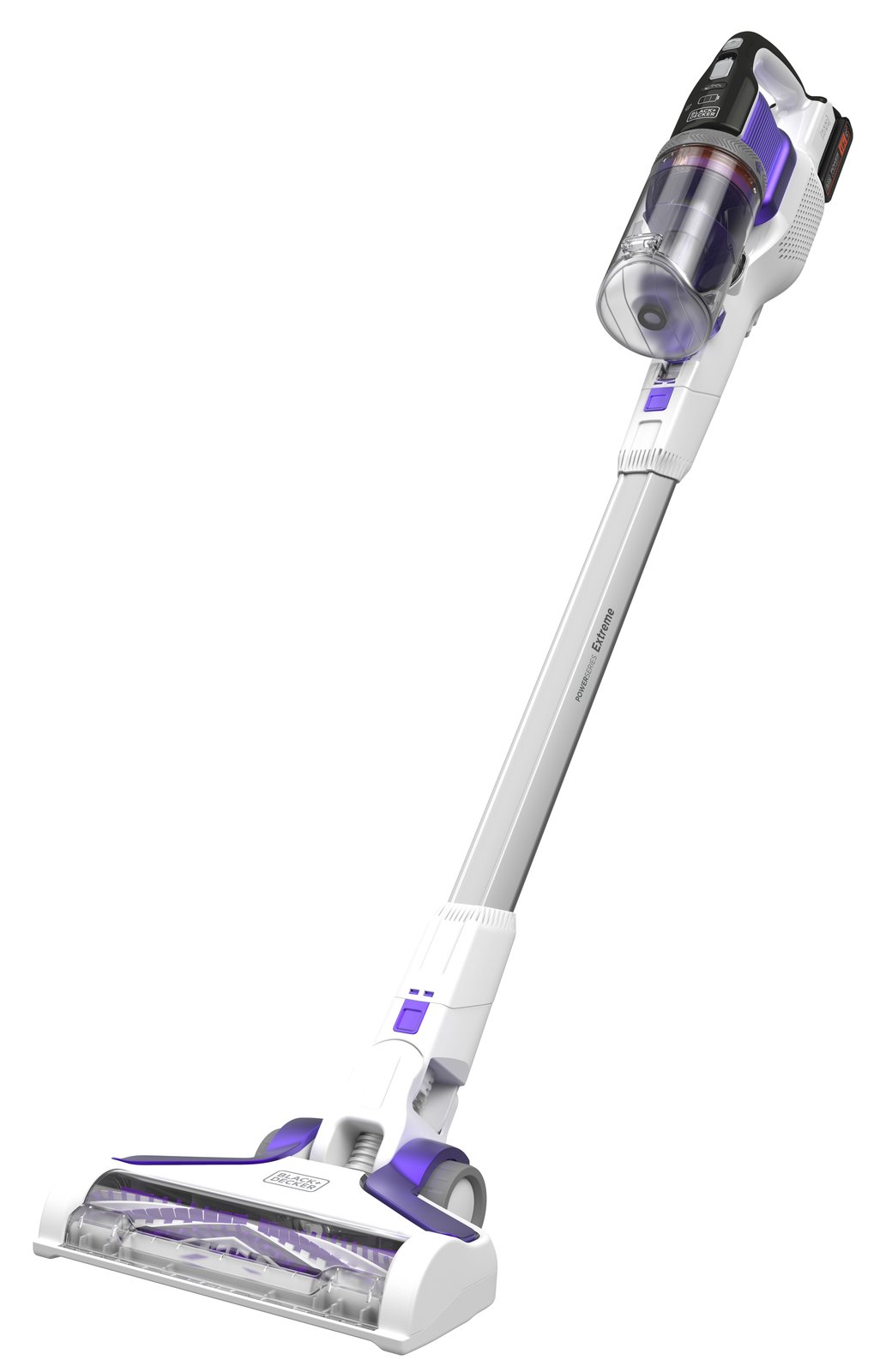 Black & Decker BHFEV1825CP - 2-in-1 stick vacuum - Beutellos - Weiß - Trocken - Zyklonal - Akku