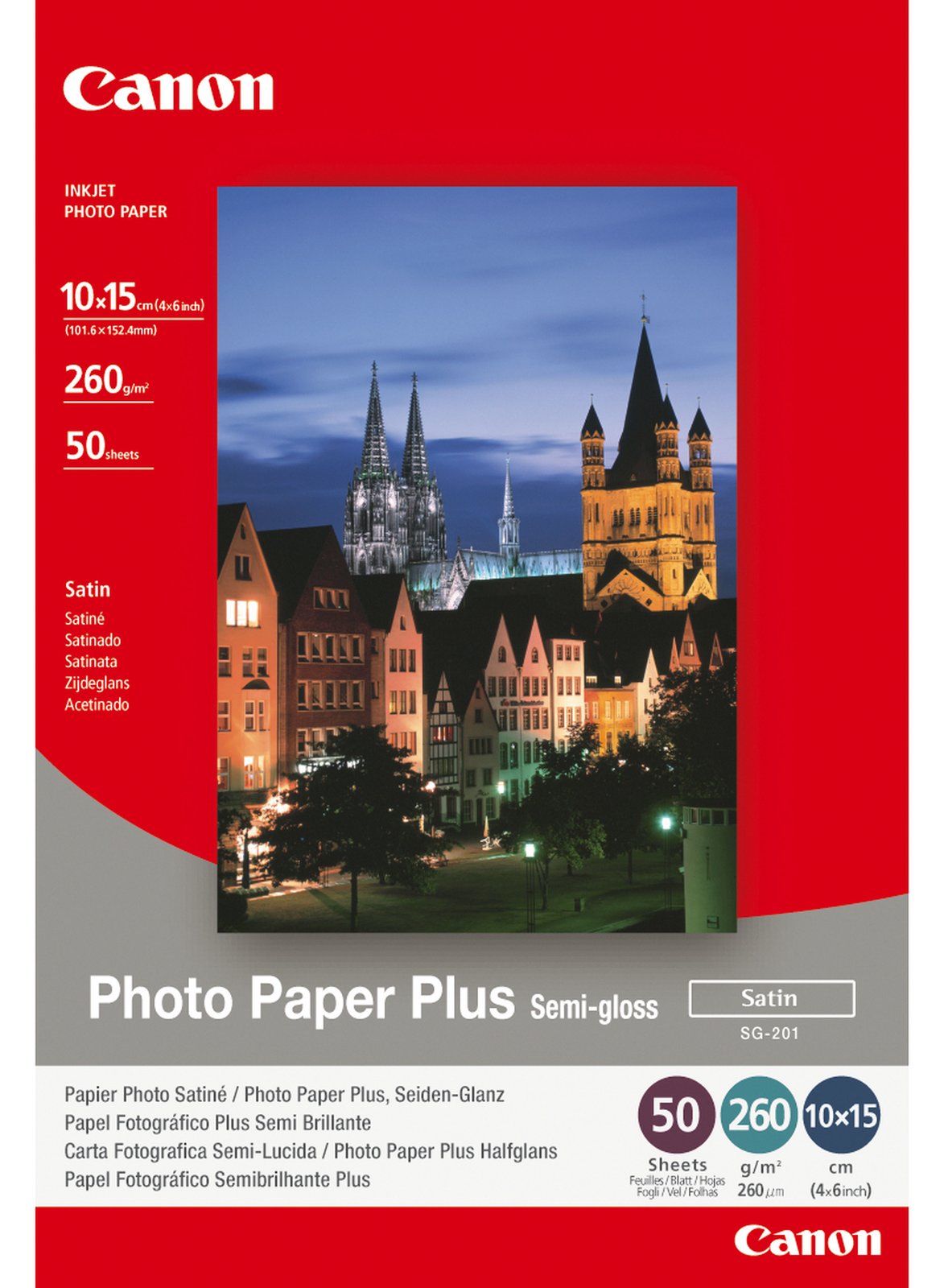 Canon Photo Paper Plus SG-201 - Halbglänzend satiniert