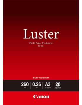Canon Photo Paper Pro Luster LU-101 - Glanz - 260 Mikron - A3 (297 x 420 mm) von LumaTech