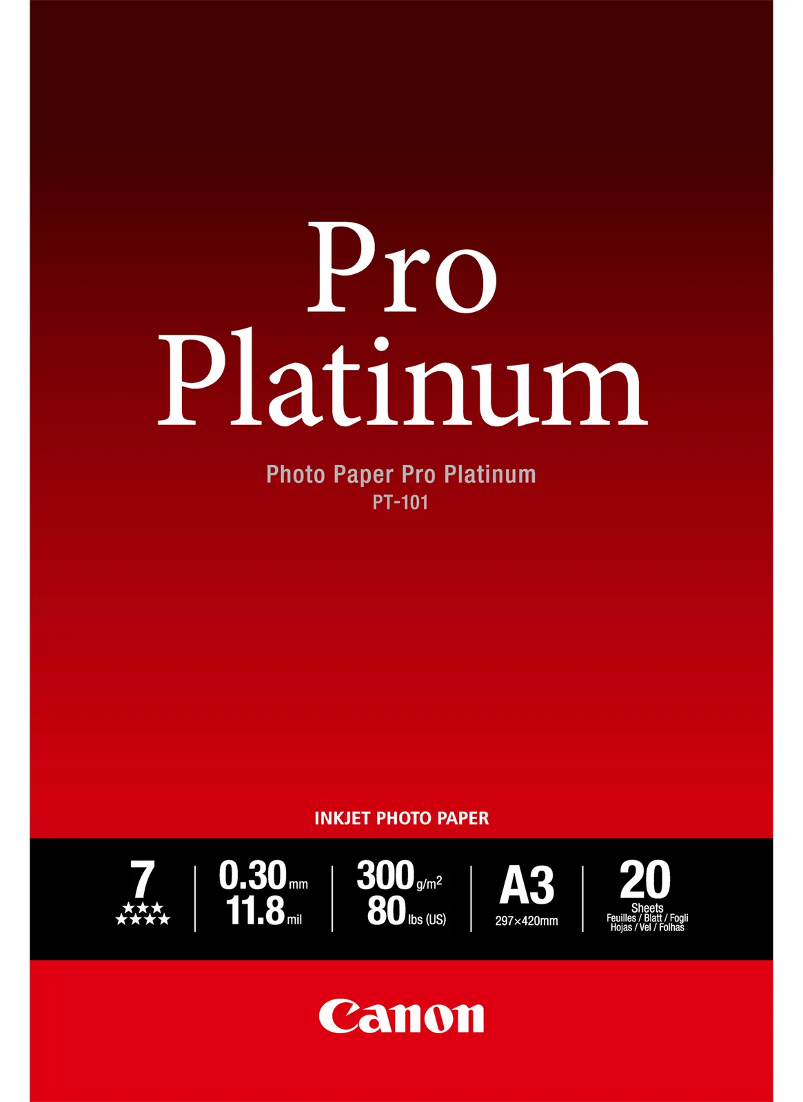 Canon Photo Paper Pro Platinum - A3 (297 x 420 mm), Ansicht 2
