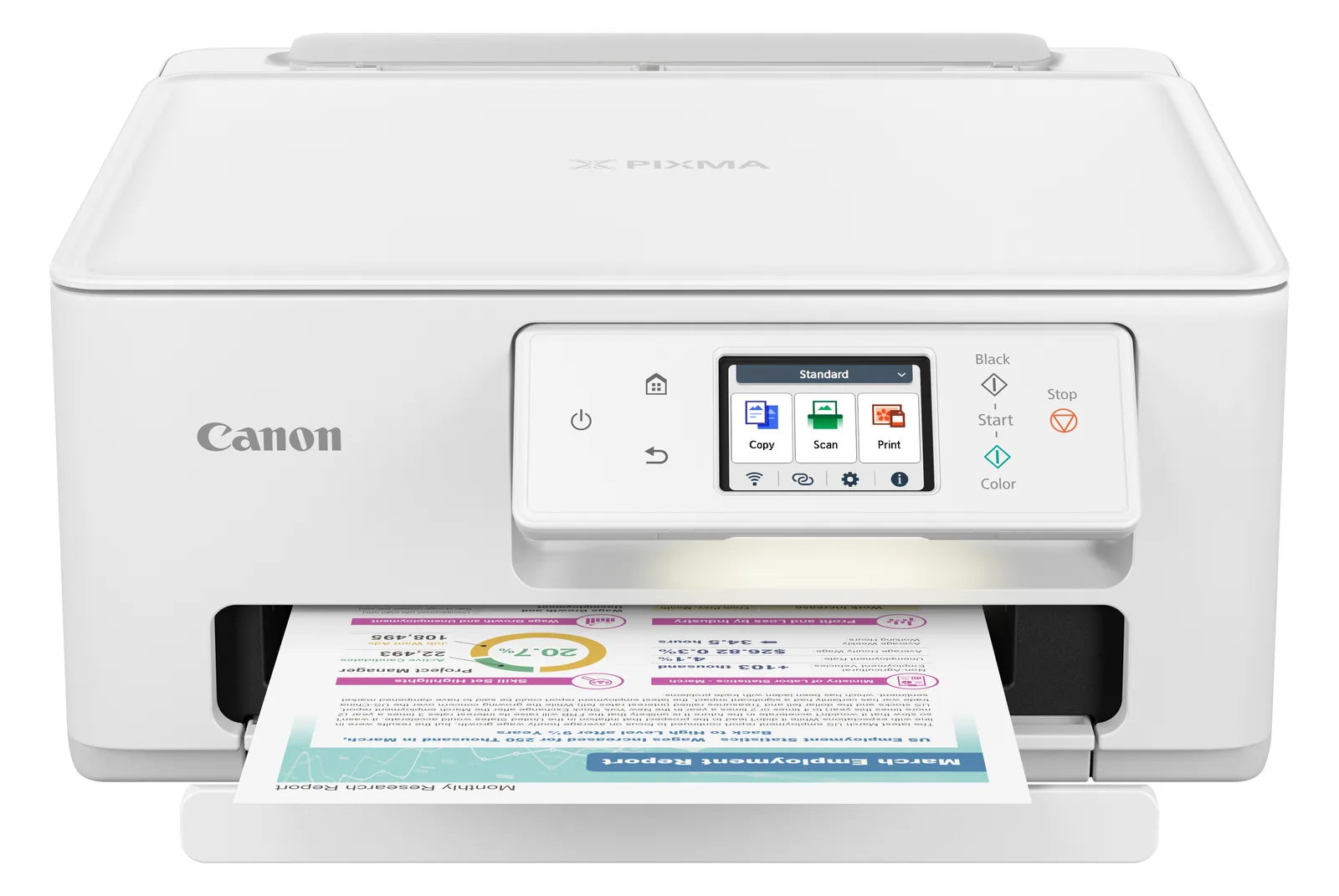Canon PIXMA TS7650i Multifunktionssystem 3-in-1 - Multifunktionsgerät - Tintenstrahldruck, Ansicht 2