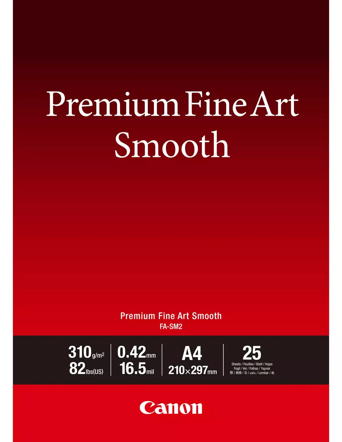 Canon Premium Fine Art FA-SM2 - Seidig - 16,5 mil - A4 (210 x 297 mm), Ansicht 2