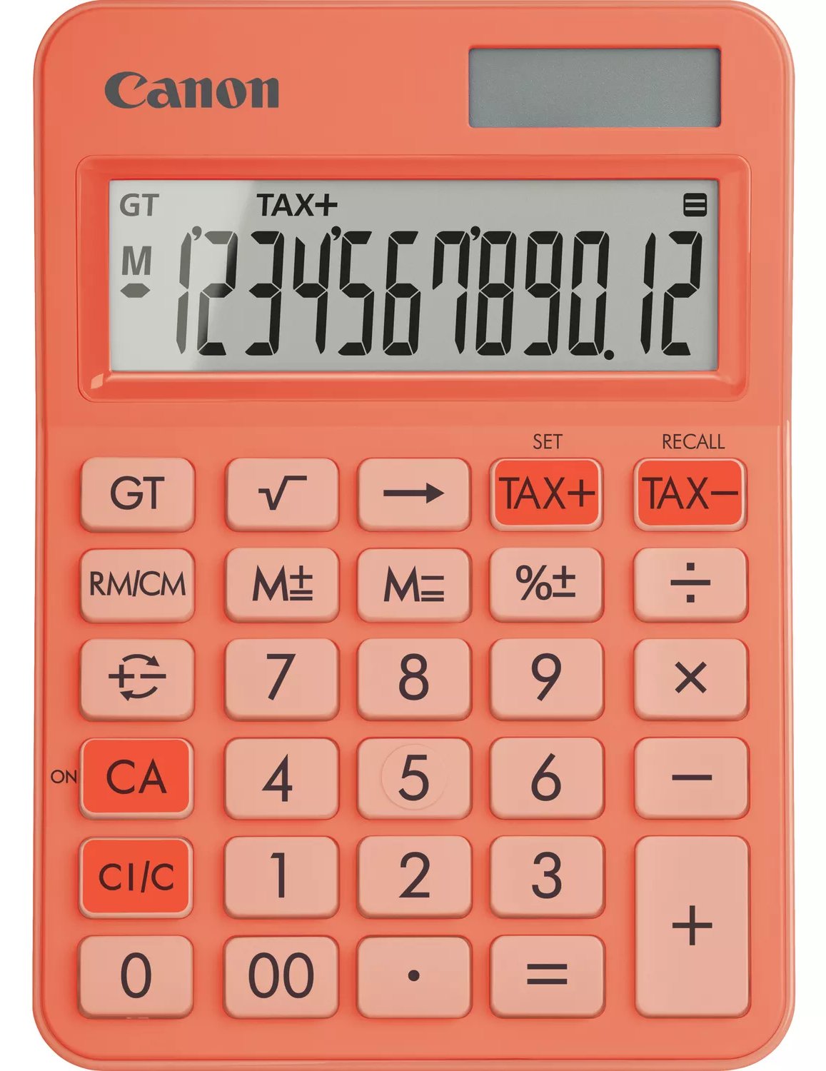 Canon LS-125KB - Desktop-Taschenrechner - 12 Stellen Solarpanel Batterie orange