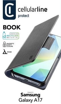 Cellularline Book Case für Samsung A17 5G Black von LumaTech