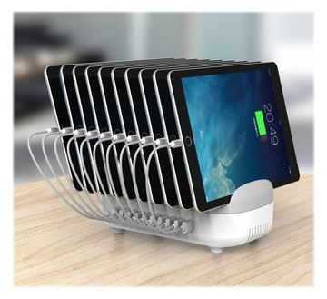 Compulocks 10 Ports USB Charging Dock Station With EU Plug - Ladestation - 120 Watt - 2.4 A - 10 Ausgabeanschlussstellen von LumaTech