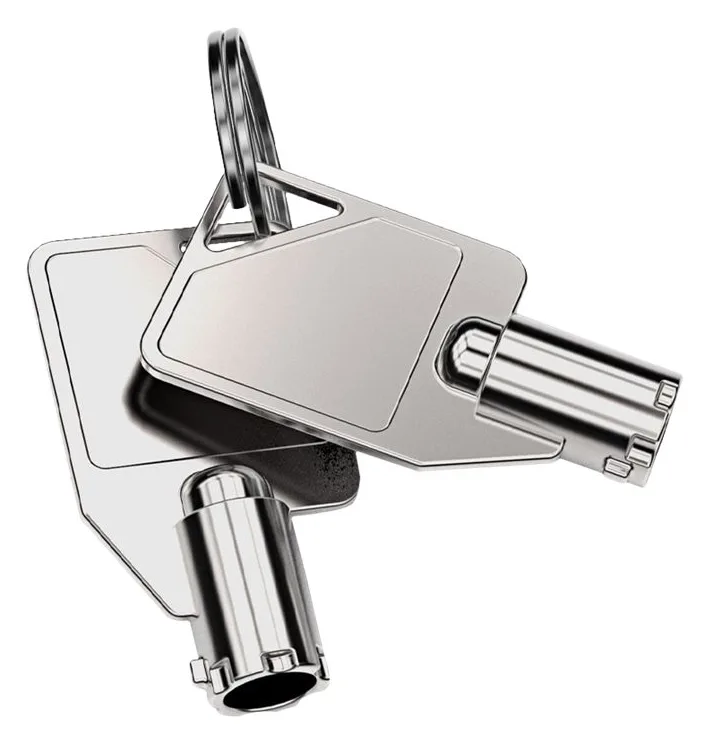Compulocks Dual Head Coiled Keyed Cable Lock, Ansicht 3