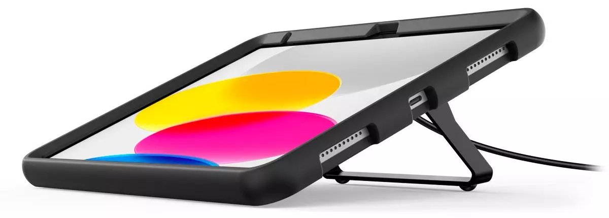 Compulocks iPad 10.2 Secured Kickstand - Stoßstange für Tablet - Ständer - Gummi, Metall - Schwarz