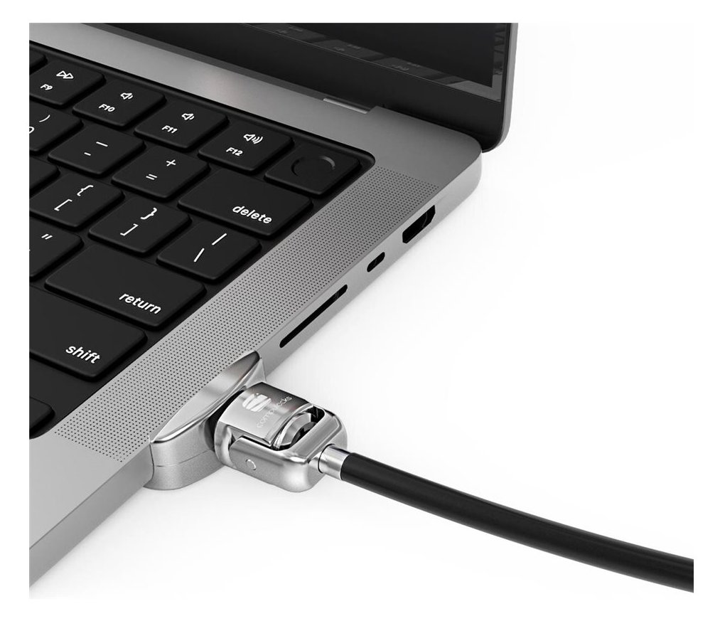Compulocks MacBook Pro 14 M1 & M2 Lock Adapter With Key Lock - Sicherheitsschlossadapter - mit Schließzylinder