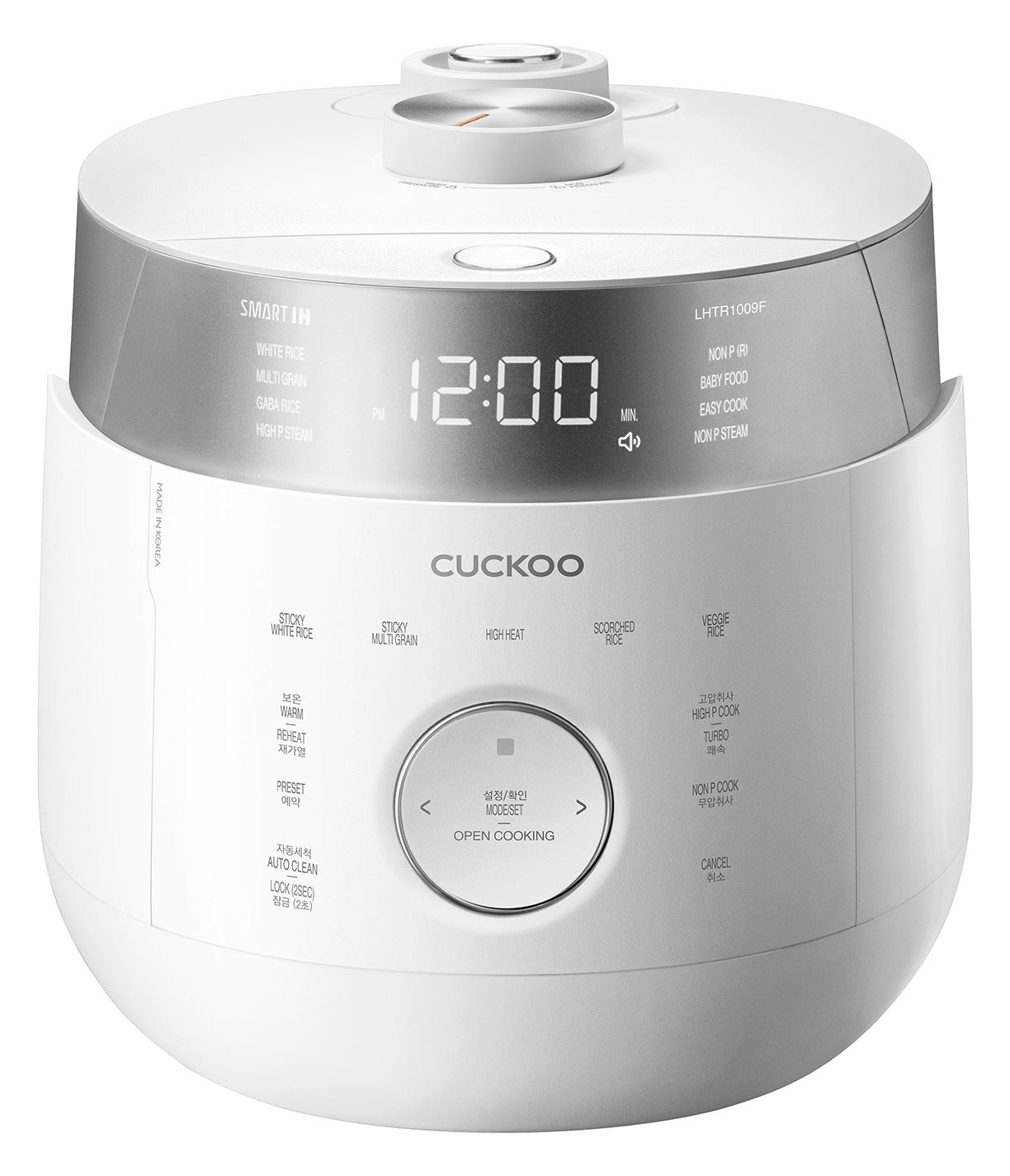 Cuckoo CRP-LHTR1009F - Weiß - 1,8 l - Tasten - Drehregler - Berührung - Edelstahl - 1305 W - 120 V