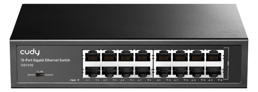 CUDY HUB SWITCH 16 PTOS CUDY GS1016 RACK MOUNTABLE
