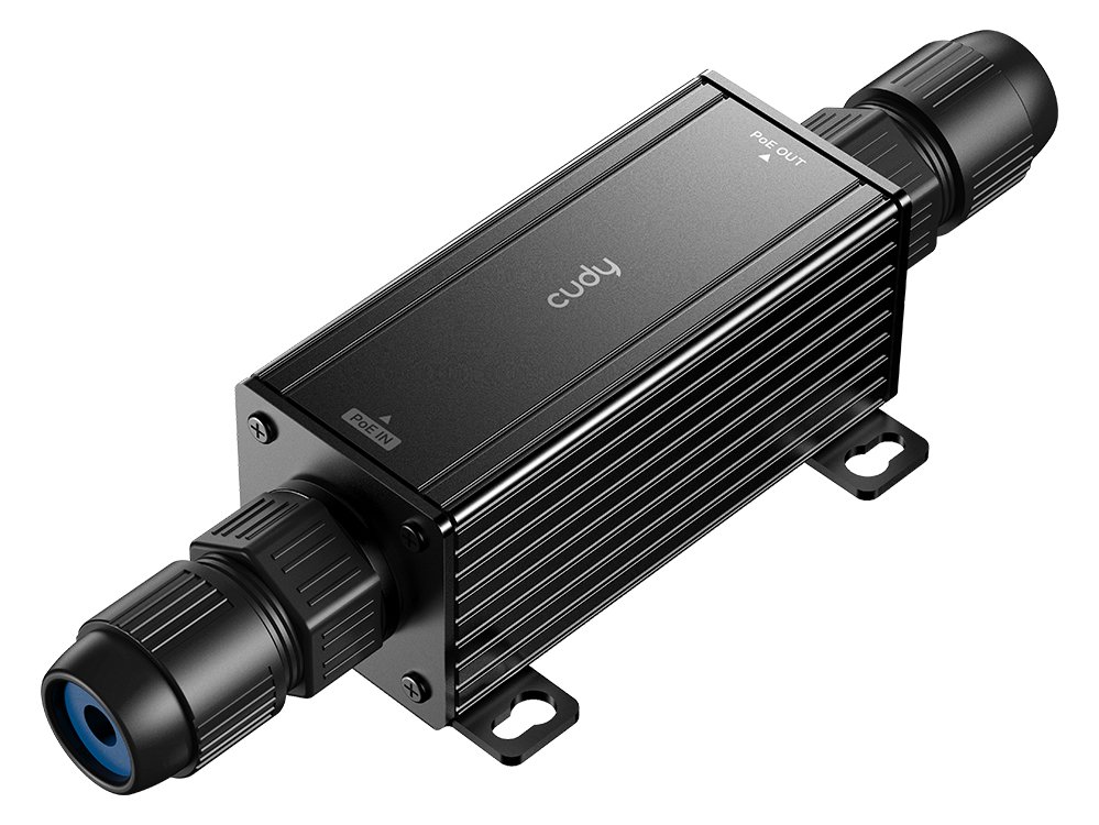 CUDY POE15 - Gigabit Ethernet - 10,100,1000 Mbit/s - IEEE 802.3af - IEEE 802.3at - Voll - Halb - Cat8 - Cat8.1 - Schwarz