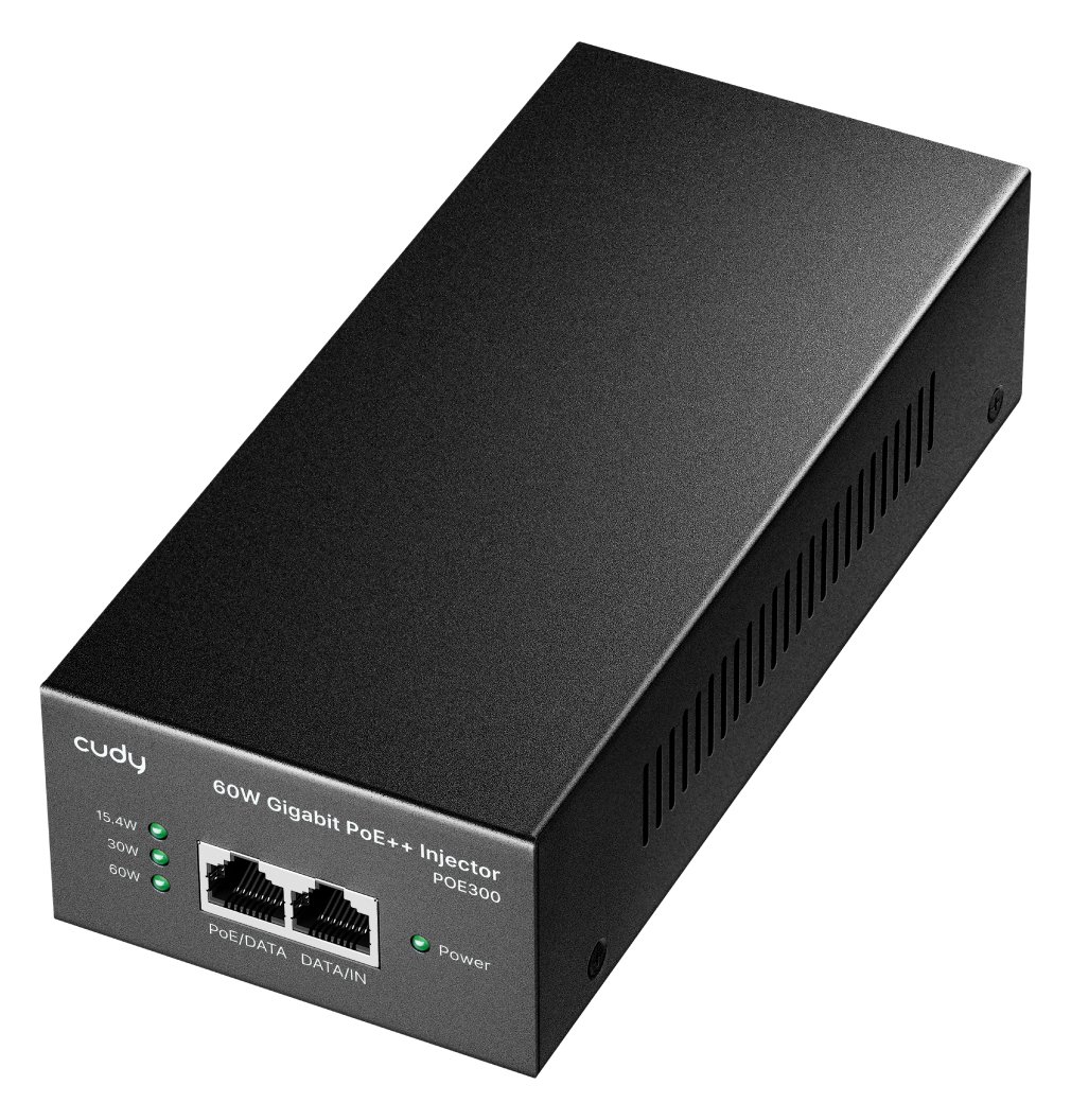 CUDY POE300 - Gigabit Ethernet - 10,100,1000 Mbit/s - IEEE 802.3af - IEEE 802.3at - Schwarz - Leistung