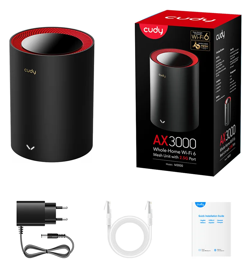 CUDY WIRELESS LAN REPETIDOR CUDY M3000 EXTENSOR MESH - weiß, Ansicht 4