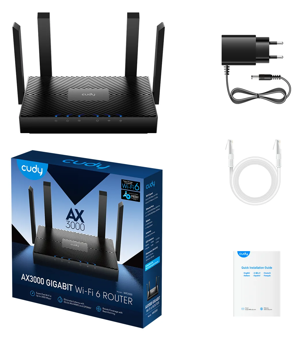 CUDY WIRELESS ROUTER CUDY AX3000, Ansicht 6