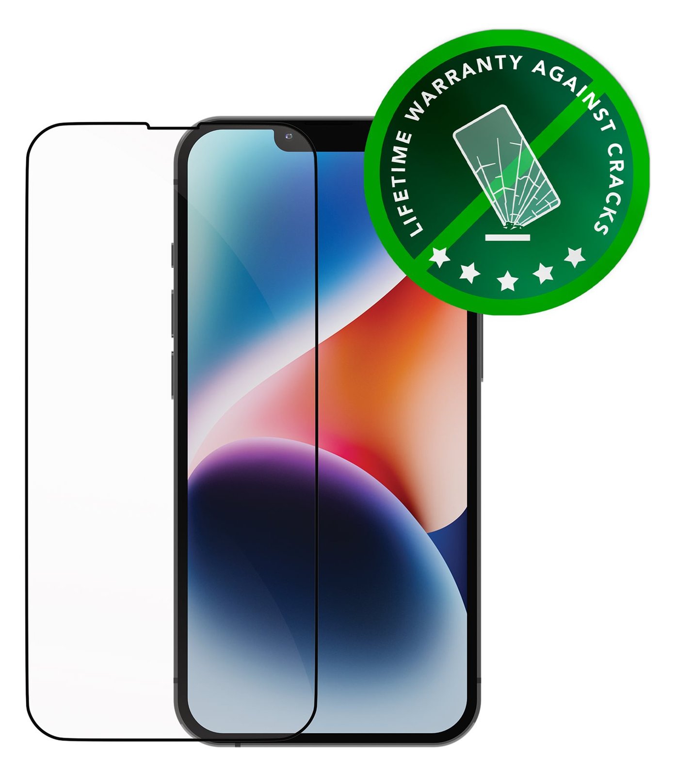 dbramante1928 Eco-shield - Bildschirmschutz für Handy - Rahmenfarbe schwarz - für Apple iPhone 13 - 13 Pro - 14