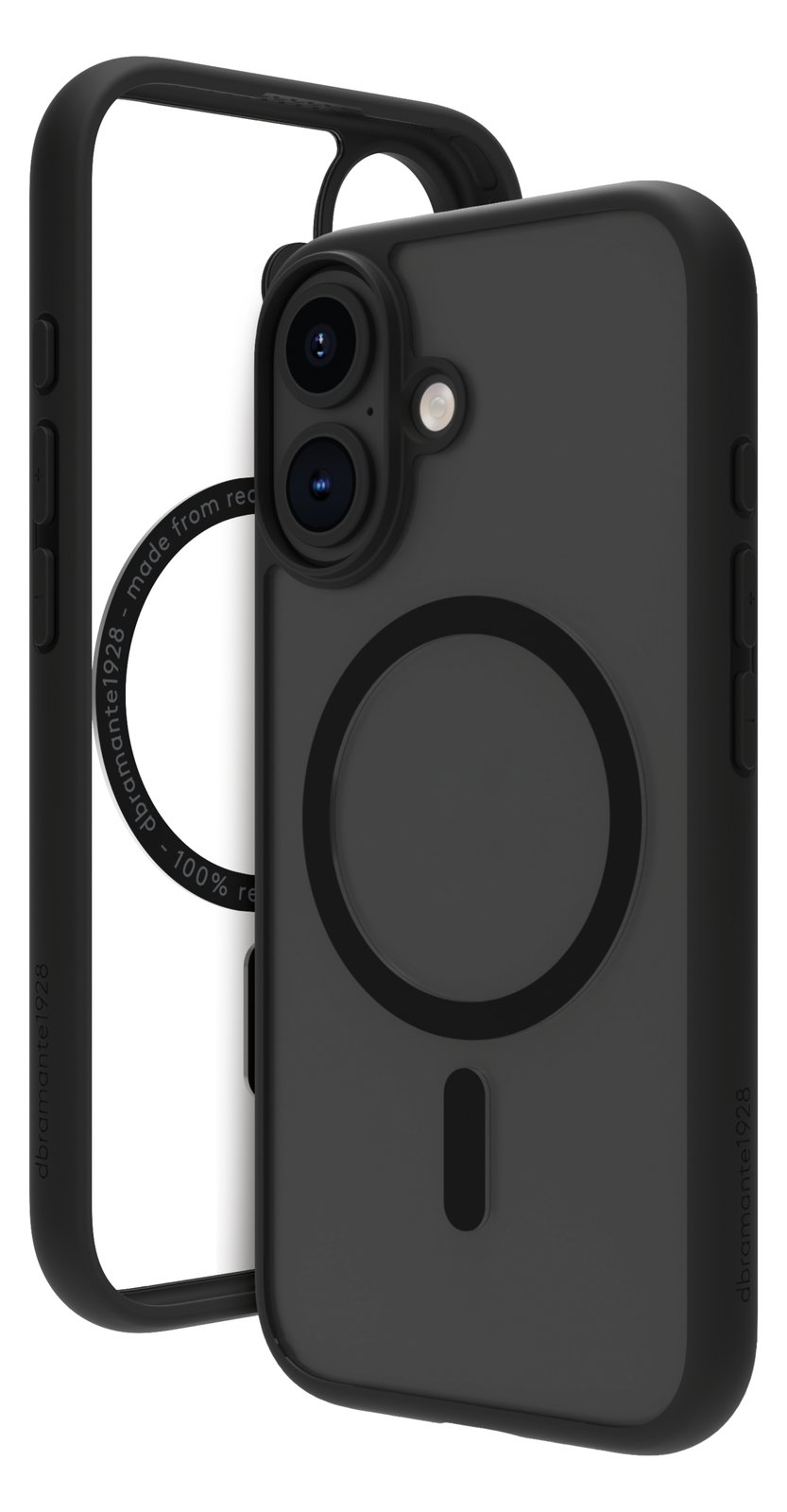 dbramante1928 Grenen - iPhone 16 Kunststoff Case mit Magsafe - schwarz