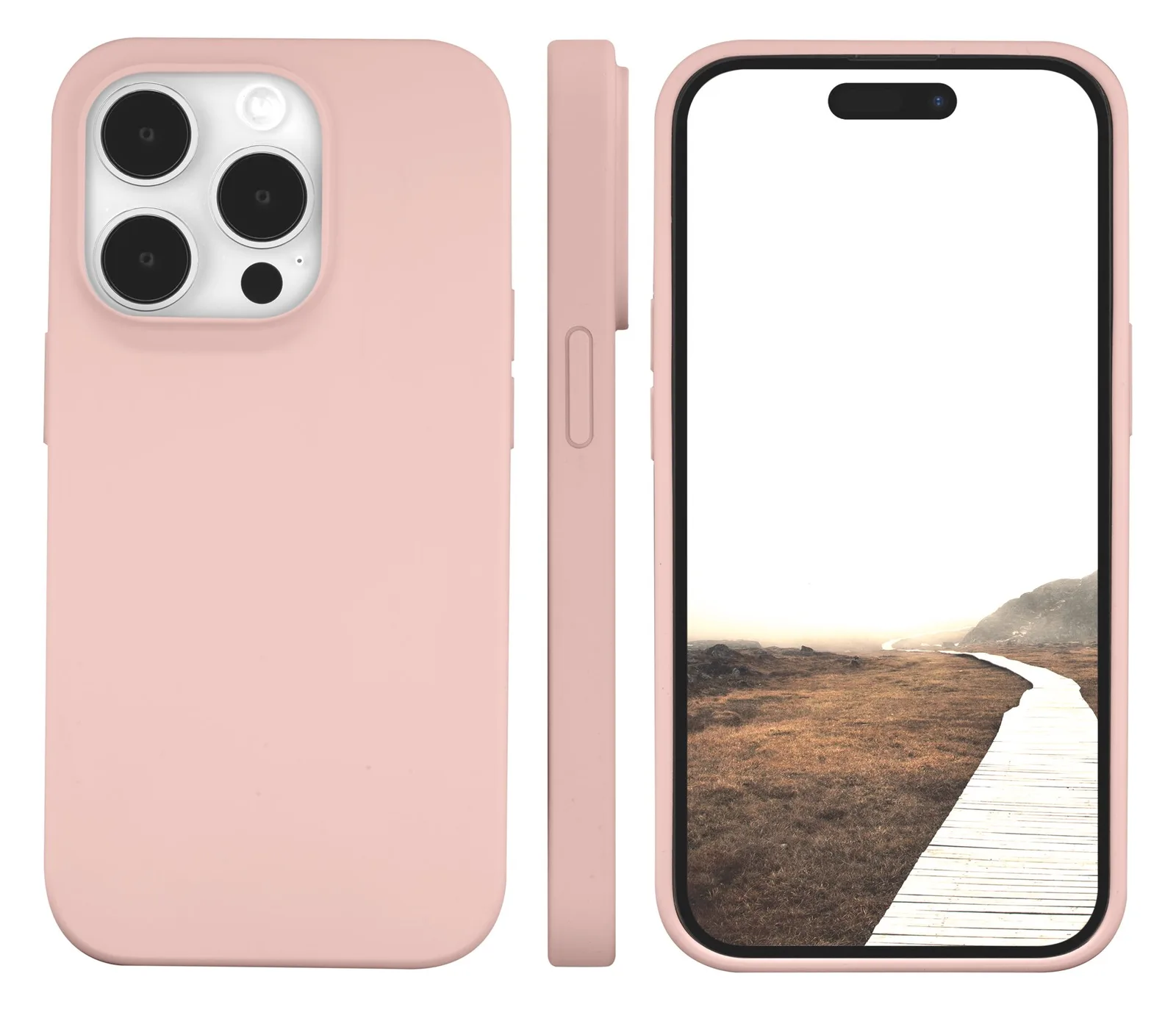dbramante1928 Monaco - Hintere Abdeckung für Mobiltelefon - pink iPhone 15 Pro, Ansicht 2