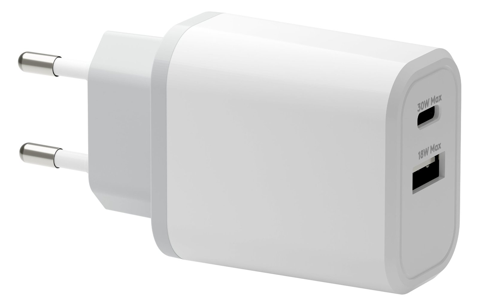 dbramante1928 re-charge - Netzteil - 30 Watt - 2 Ausgabeanschlussstellen (24 pin USB-C, USB Typ A)