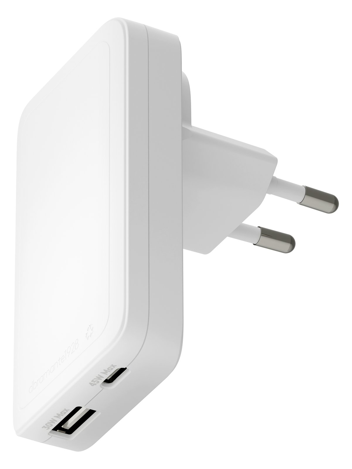dbramante1928 re-charge Pro - Netzteil - dünn - 45 Watt - 2 Ausgabeanschlussstellen (24 pin USB-C, USB)