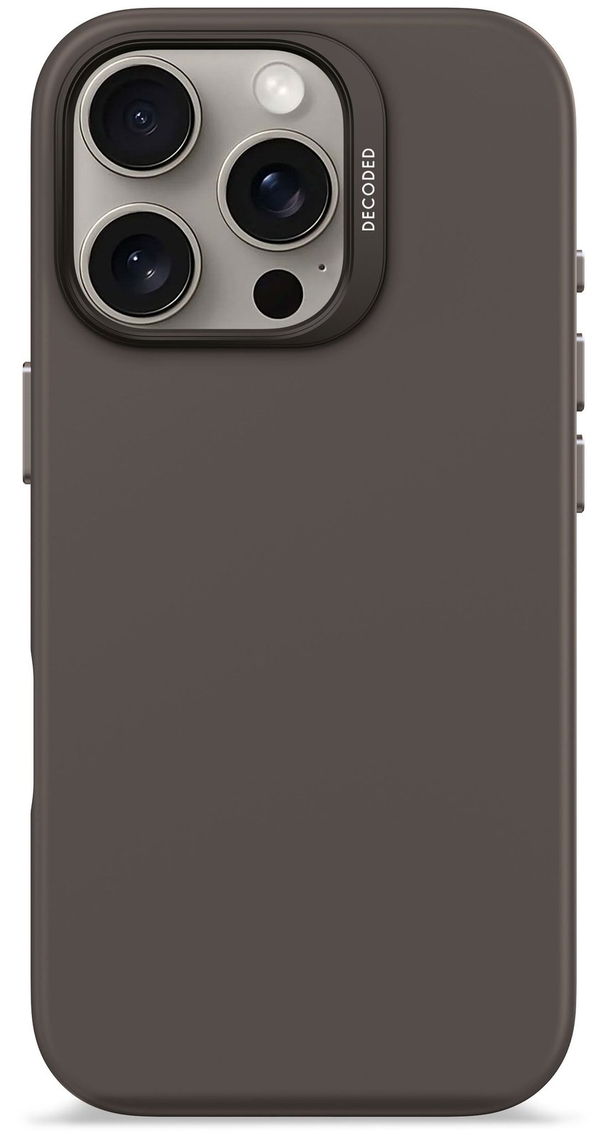 Decoded AntiMicrobial Silicone Backcover iPhone 16 Pro Black
