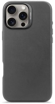 Decoded Leather Backcover iPhone 16 Pro Max Black von LumaTech