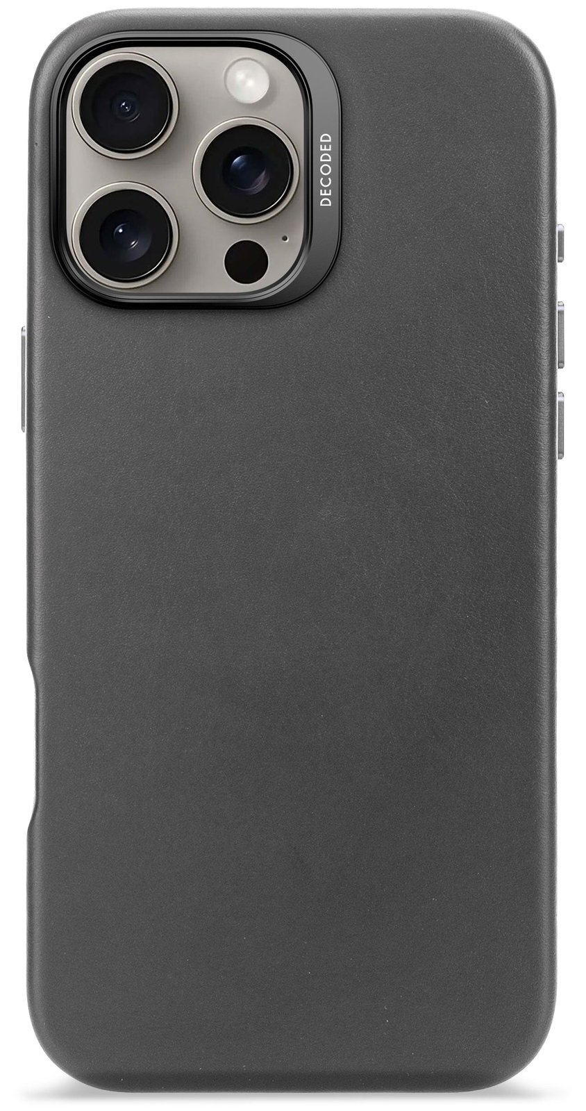 Decoded Leather Backcover iPhone 16 Pro Max Black