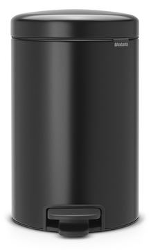 Brabantia 113741 - 12 l - Rund - Schwarz - Kunststoff - Terrasse - 24 cm von LumaTech