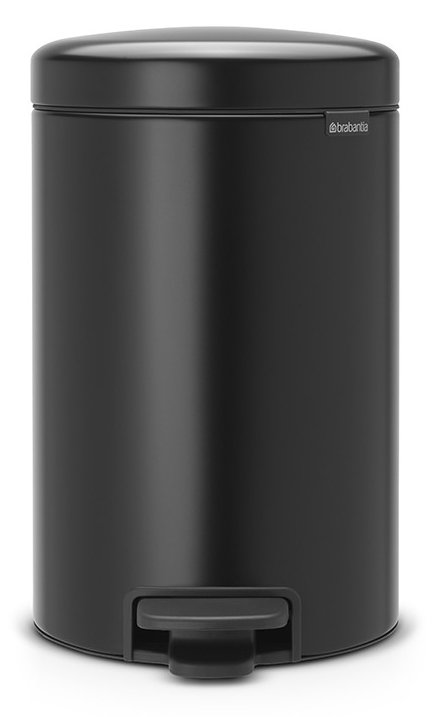 Brabantia 113741 - 12 l - Rund - Schwarz - Kunststoff - Terrasse - 24 cm