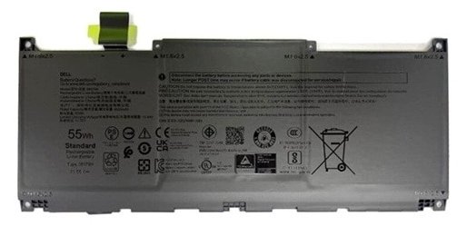 Dell 55Wh Lithium-ion battery for laptops - Batterie - 4.524 mAh
