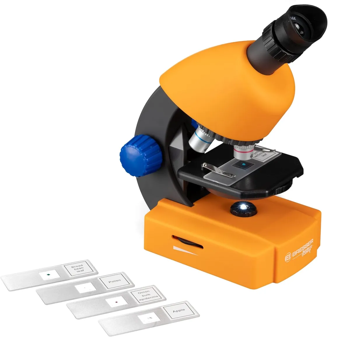 Bresser Junior Mikroskop & Teleskop Set mit Mikroskop 40x-640x Vergrößerung und 40/400mm Teleskop für Kinder ab 8 Jahren — Bild 5