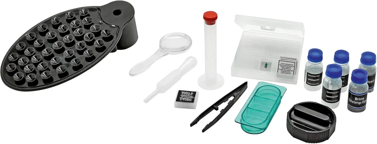 Bresser Junior Mikroskop & Teleskop Set mit Mikroskop 40x-640x Vergrößerung und 40/400mm Teleskop für Kinder ab 8 Jahren — Bild 8