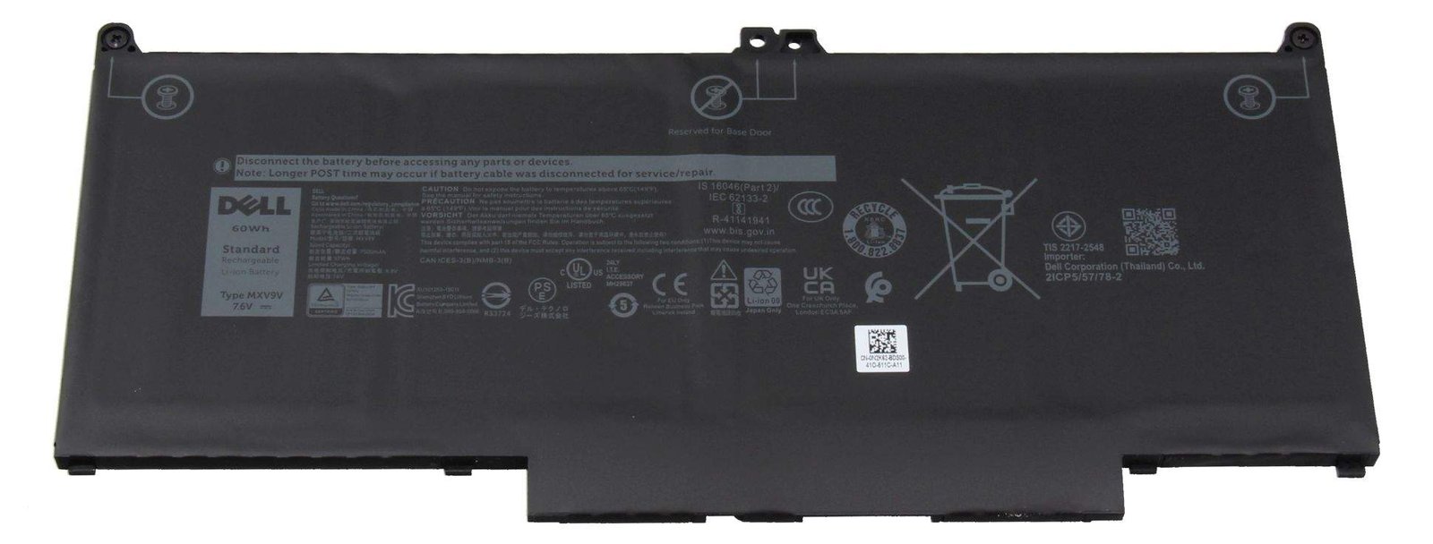 Dell BTRY PRI 60WHR 4C LITH SMP