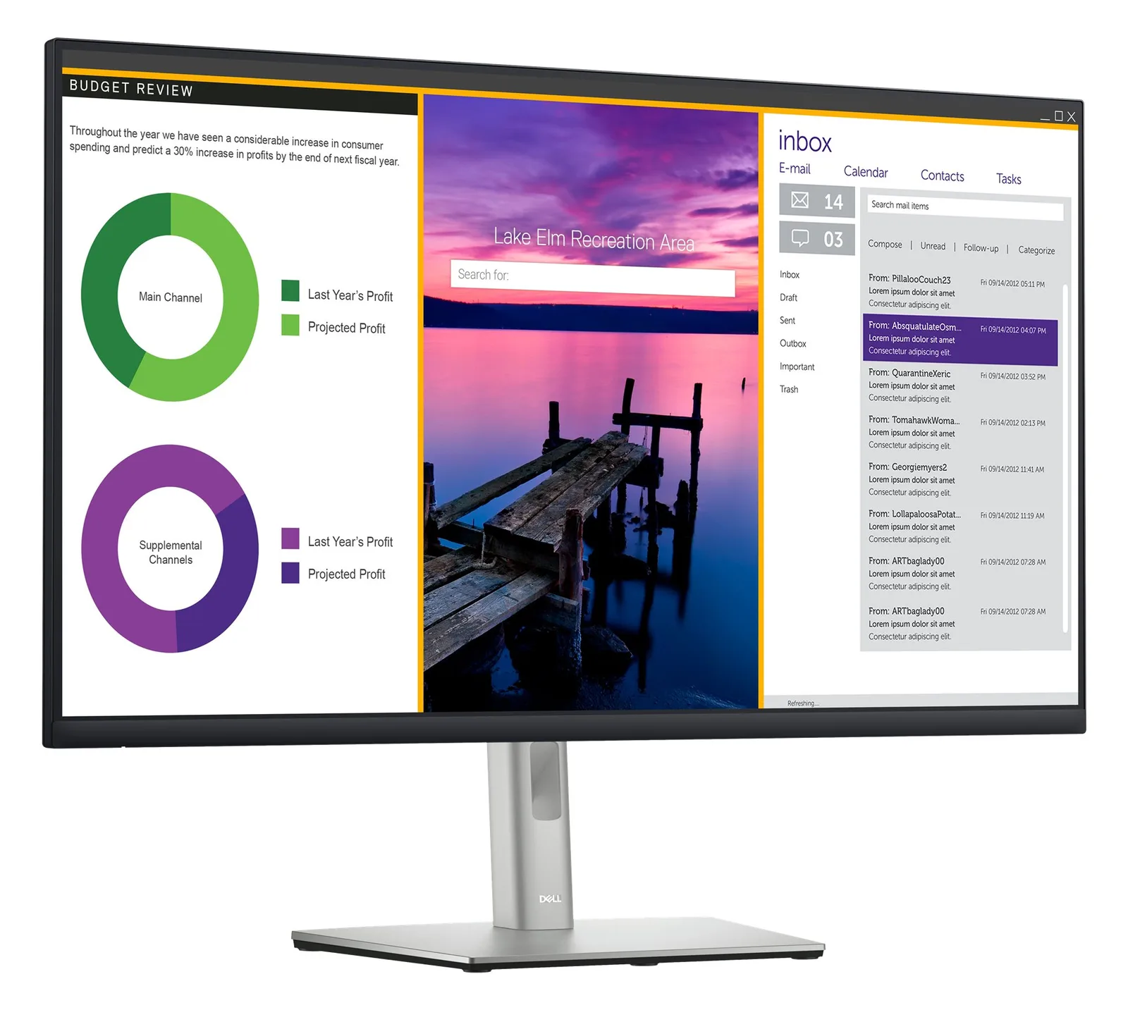 Dell P3223QE - LED-Monitor - 80.001 cm (31.5), Ansicht 4