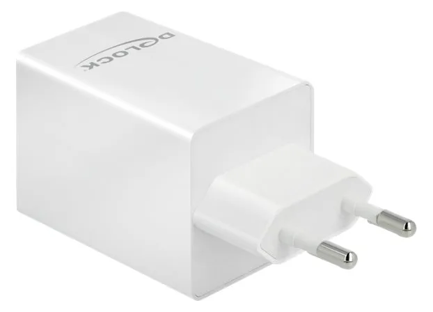 Delock Netzteil - 48 Watt - 3 A - Fast Charge, PD 3.0 - 2 Ausgabeanschlussstellen (USB, 24 pin USB-C), Ansicht 2
