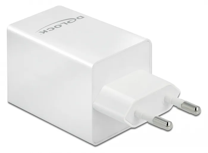 Delock Netzteil - 48 Watt - 3 A - Fast Charge, PD 3.0 - 2 Ausgabeanschlussstellen (USB, 24 pin USB-C), Ansicht 3