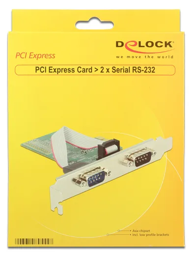 Delock PCI Express Card > 2 x Serial RS-232 - Serieller Adapter, Ansicht 4