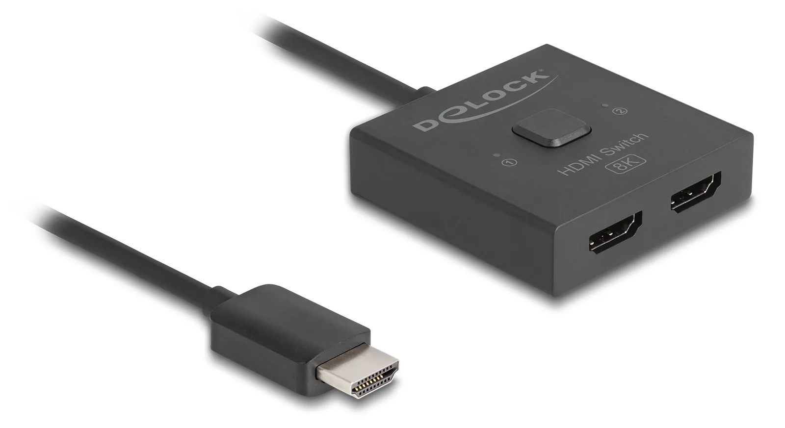 Delock Video/Audio-Schalter - 8K, bidirektional, Ansicht 2