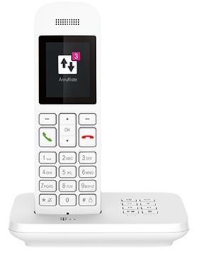 Deutsche Telekom Telekom Sinus A12 - Analoges/DECT-Telefon - Kabelloses Mobilteil - Freisprecheinrichtung - Weiß von LumaTech