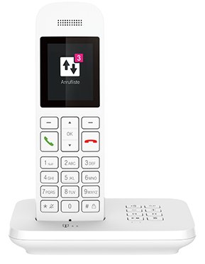 Deutsche Telekom Telekom Sinus A12 - Analoges/DECT-Telefon - Kabelloses Mobilteil - Freisprecheinrichtung - Weiß